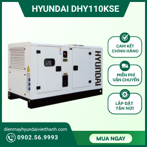 Máy phát điện 100kva 3 pha Hyundai DHY110KSE