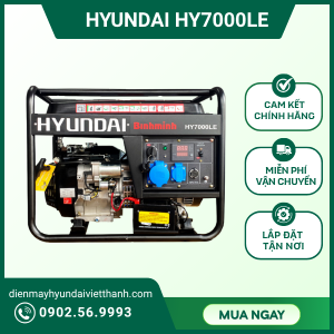 Máy phát điện 5KW chạy xăng Hyundai HY7000LE