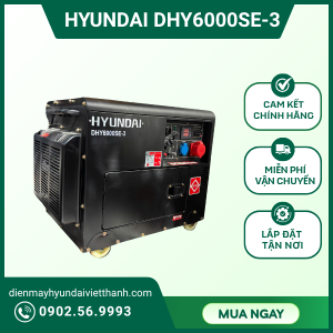 Máy phát điện 5kw 3 pha chạy dầu DHY6000LE-3