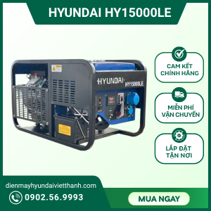Máy phát điện 10KW chạy xăng Hyundai HY15000LE