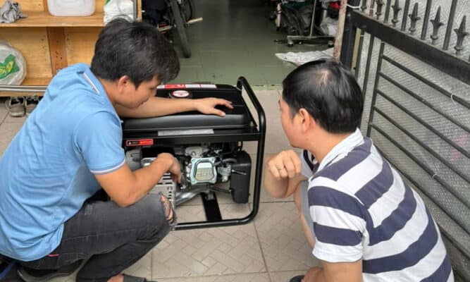 Máy phát điện chạy điều hòa