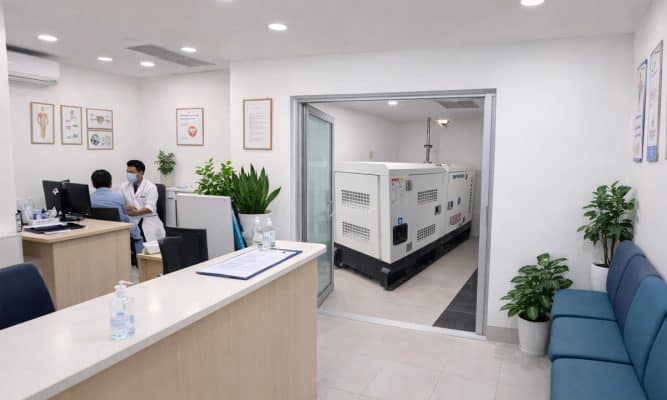 Máy phát điện cho phòng khám tư nhân