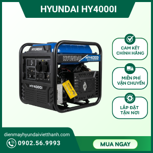 Máy phát điện 4KW chạy xăng – Hyundai HY4000I